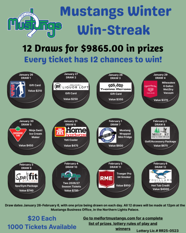 Mustangs Winter Win-Streak Lottery